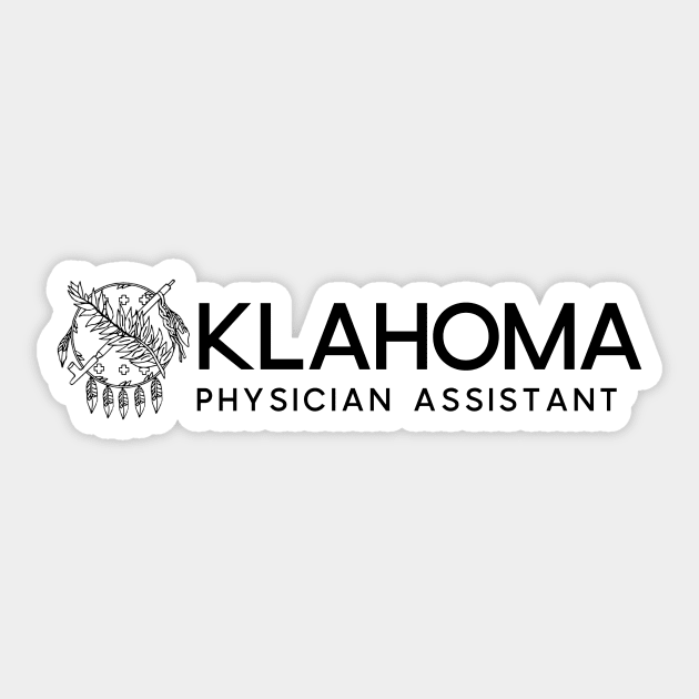 Oklahoma Physician Assistant Horizontal Sticker by annmariestowe